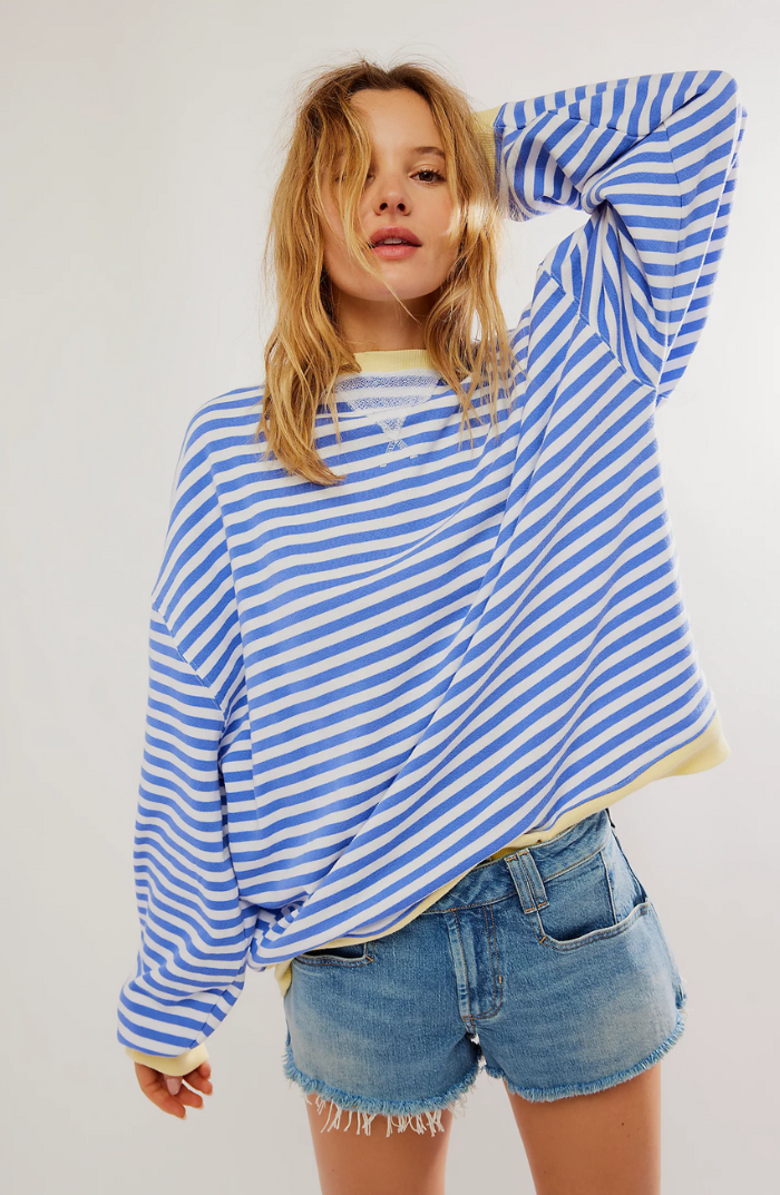 SANNE™ | GESTREEPTE OVERSIZED-PULLOVER